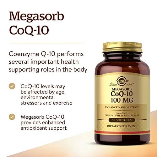 Solgar Megasorb CoQ-10 100 mg Softgels (90 Count) thumbnail 3