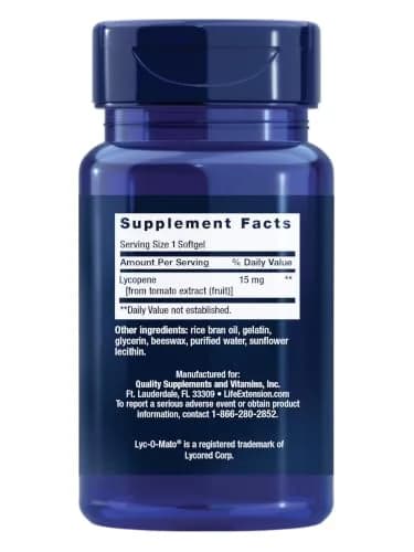 Life Extension Mega Lycopene Softgels 90 Count (40.8g) thumbnail 2