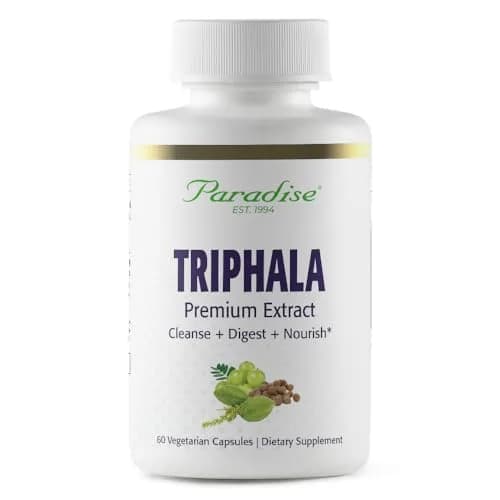 Paradise Herbs & Essentials Organic Triphala Extract, 60 Capsules | Full Spectrum Ayurvedic Herb for Detox & Digestion thumbnail 1