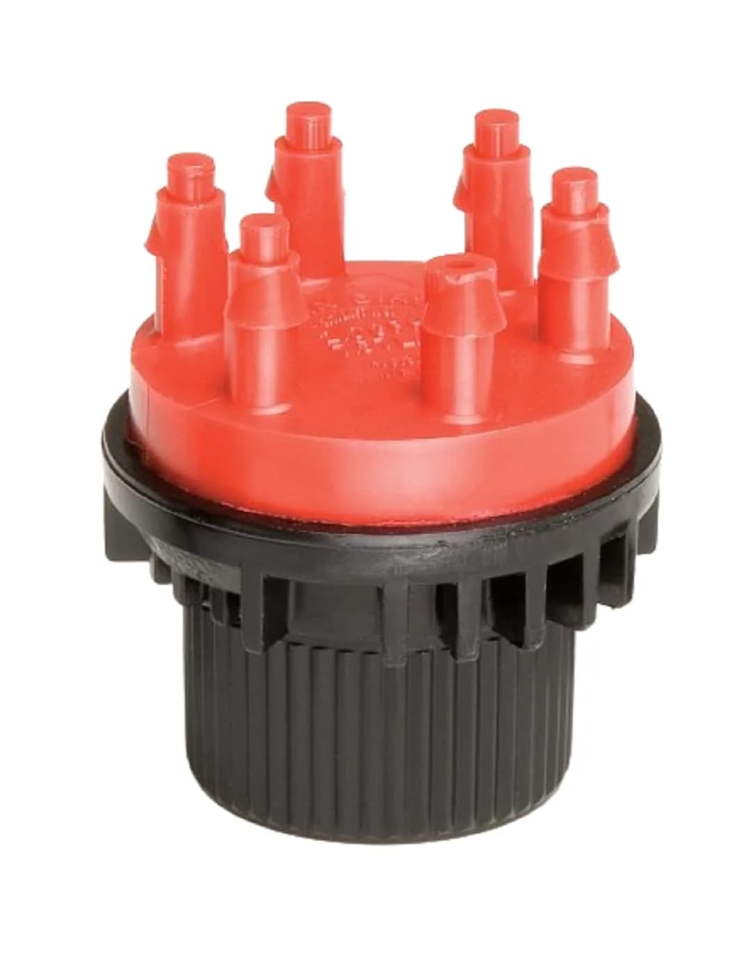 Rain Bird 6-Port Free Flow Drip Irrigation Manifold 1/2" NPT x 1/4" Drip | Connects Six 1/4" Drip Tubes to 1/2" Riser — 1/2" NPT x 1/4" Drip