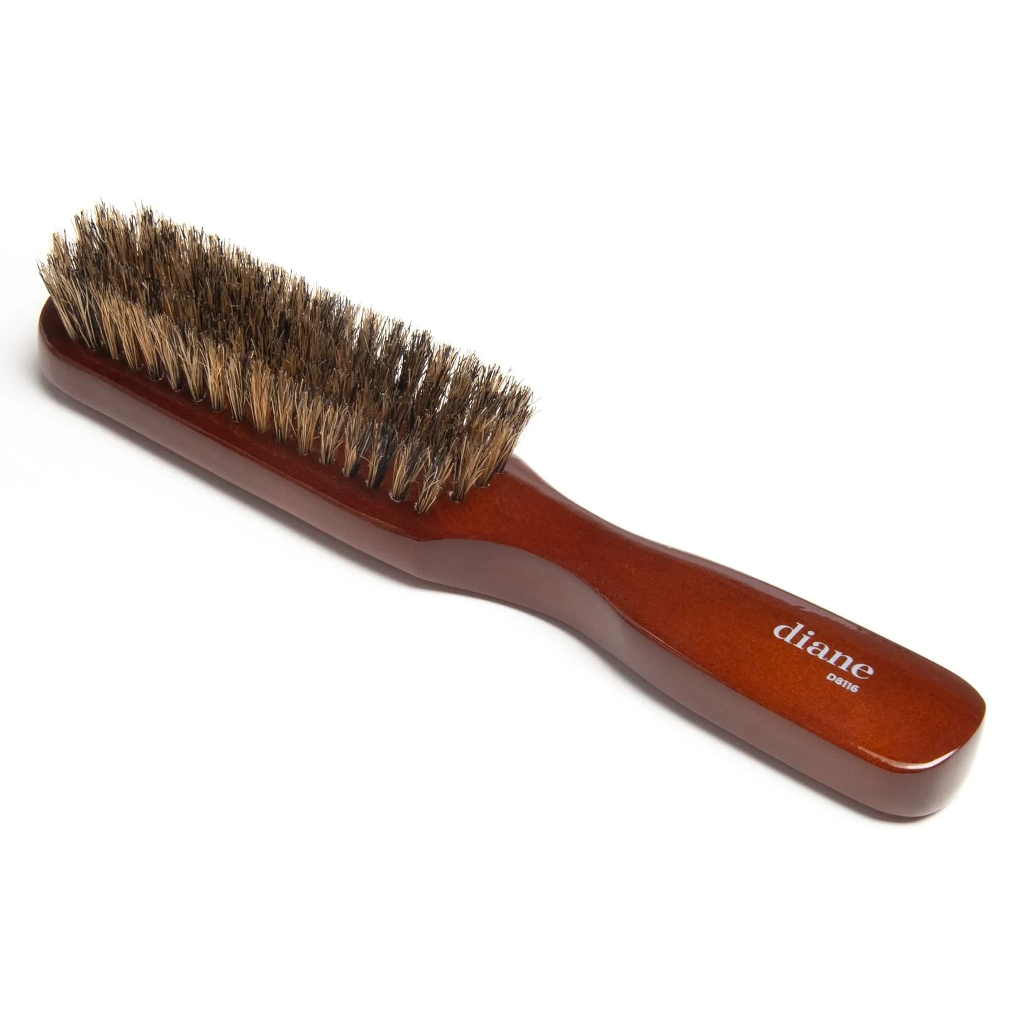 Diane Premium 100% Boar Bristle Styling Brush for Men & Barbers – Medium Bristles for Thick Coarse Hair – 5-Row, Wood Handle | Detangles, Smooths, Adds Shine — 5 Row Styling