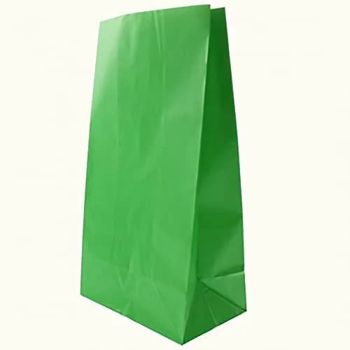 Unique Vibrant Green Paper Party Bags (12 Count, 25cm x 9cm x 25cm) | Eco-Friendly & Sturdy for All Celebrations thumbnail 3