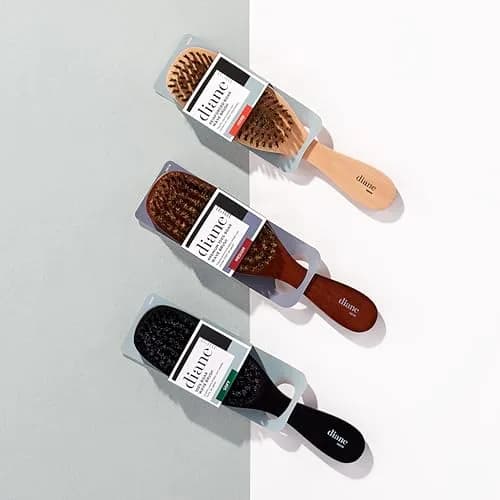 Diane 7-Row 100% Boar Bristle Hair Brush for 360 Waves | Gentle, Natural Shine thumbnail 6