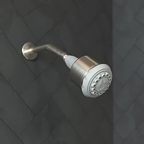 hansgrohe Clubmaster Shower Head Brushed Nickel 9.5cm (3.75") | 3 Spray Modes, 2.5 GPM Flow Rate thumbnail 2
