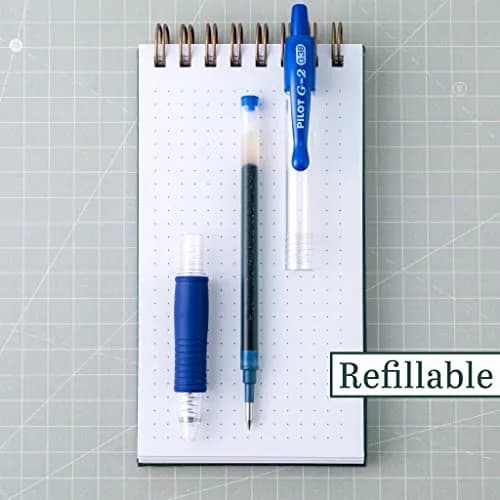 PILOT G2 Premium Retractable Gel Pens, .38mm Ultra Fine Point, Blue Ink, 12-Pack | Long-Lasting & Quick-Drying thumbnail 3