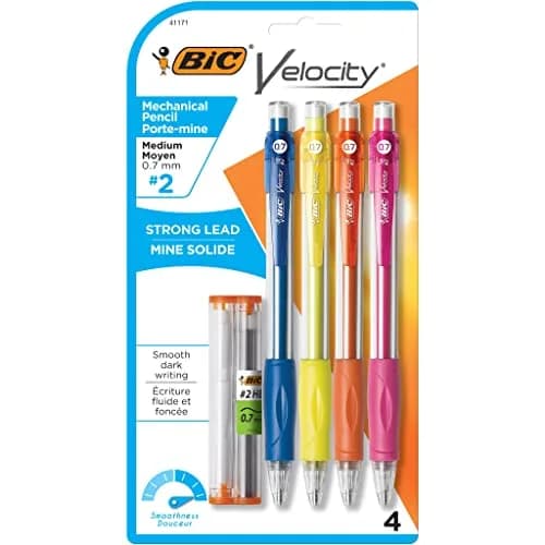 BIC Velocity Mechanical Pencils 0.7mm | Colorful Barrel, School & Office Use thumbnail 1