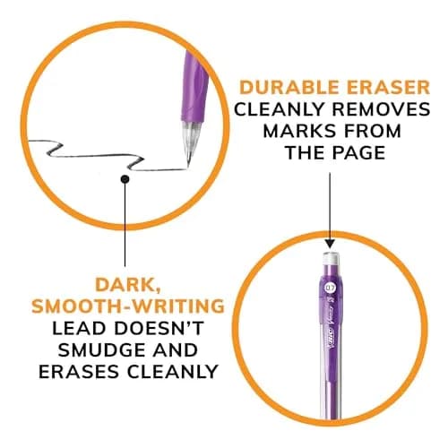 BIC Velocity Mechanical Pencils 0.7mm | Colorful Barrel, School & Office Use thumbnail 4