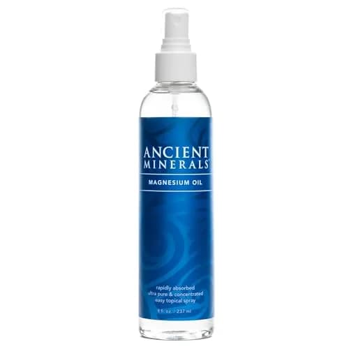 Ancient Minerals Magnesium Oil Spray, Zechstein Chloride, 8oz | Pure Transdermal Magnesium for Skin & Muscle Support thumbnail 1