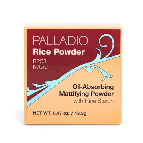 Palladio Natural Rice Powder Loose Setting Powder 17g (0.6 Oz) | Absorbs Oil for Flawless Matte Finish thumbnail 1