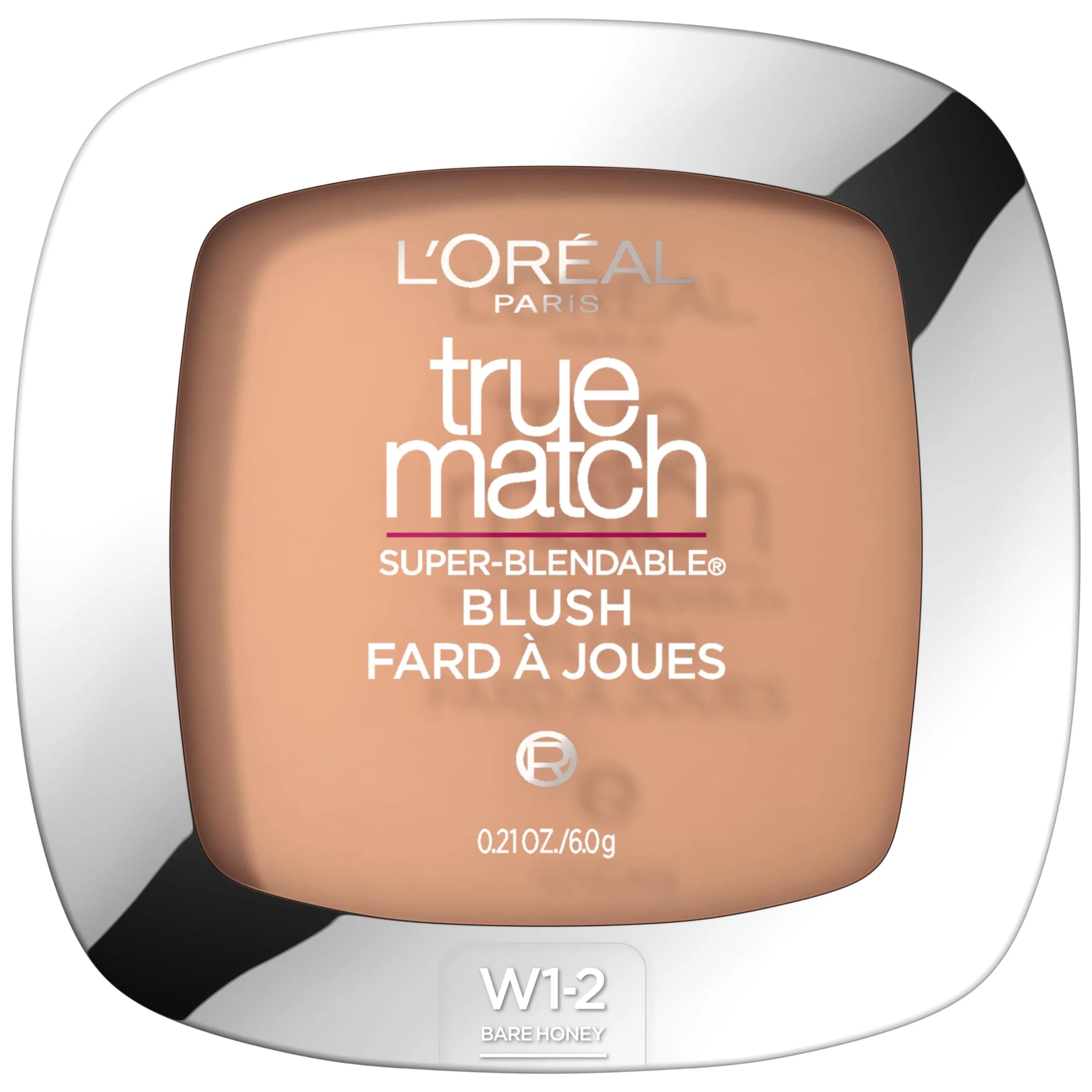 L'Oreal Paris True Match Super-Blendable Powder Blush, Barely Blushing, 6g (0.21 Oz) | Natural Radiant Finish — Bare Honey , W1-2