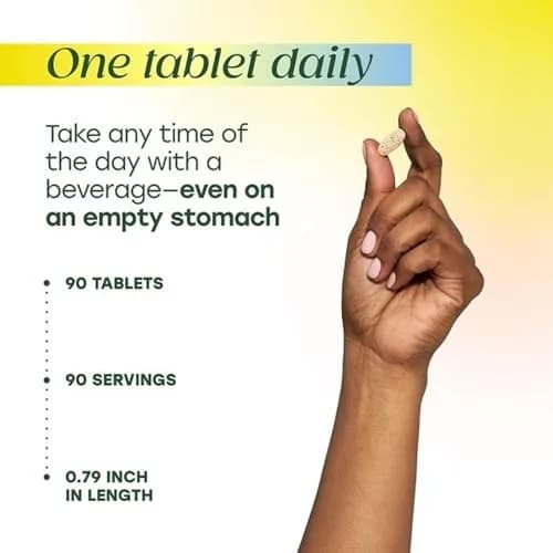 MegaFood One Daily Multivitamin for Women & Men, 22 Nutrients, 90 Tablets | Supports Immunity & Bone Health thumbnail 5