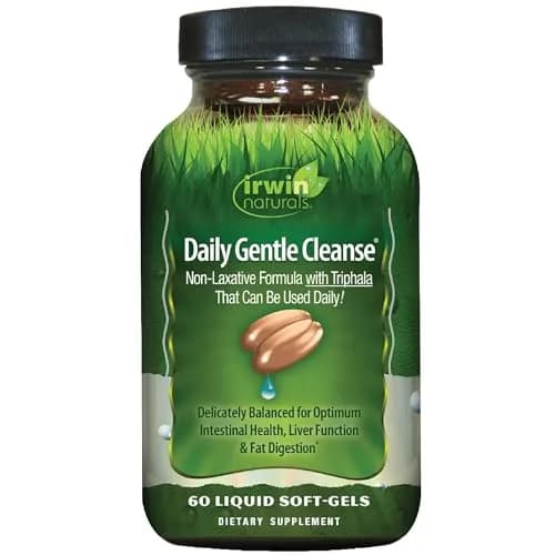Irwin Naturals Daily Gentle Cleanse 60 Liquid Soft-Gels | Ayurvedic & Western Digestive Support thumbnail 1