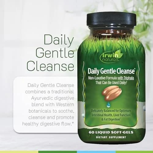 Irwin Naturals Daily Gentle Cleanse 60 Liquid Soft-Gels | Ayurvedic & Western Digestive Support thumbnail 5