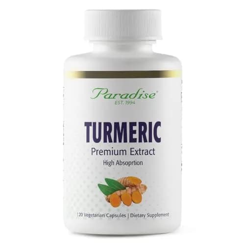 Paradise Herbs & Essentials Turmeric Rhizome Extract 120 Capsules | Bioavailable, Organic, Pure thumbnail 1