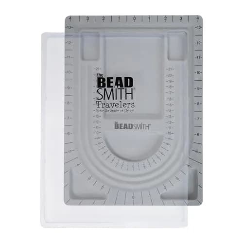 The Beadsmith Grey Flocked Bead Board with Cover, 34.9 cm (13.75 in) | Design Bracelets & Necklaces thumbnail 1