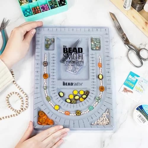 The Beadsmith Grey Flocked Bead Board with Cover, 34.9 cm (13.75 in) | Design Bracelets & Necklaces thumbnail 2