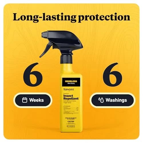 Sawyer Products Premium Permethrin Clothing Insect Repellent Trigger Spray 355ml (12 Fl Oz) | EPA Registered Repels Ticks & Mosquitoes thumbnail 4