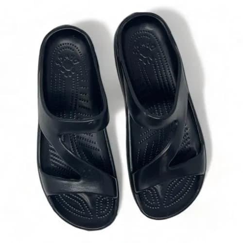 DAWGS Women's Z Sandals - Black, Size 7 | 1 inch heel for arch support, lightweight EVA comfort thumbnail 4