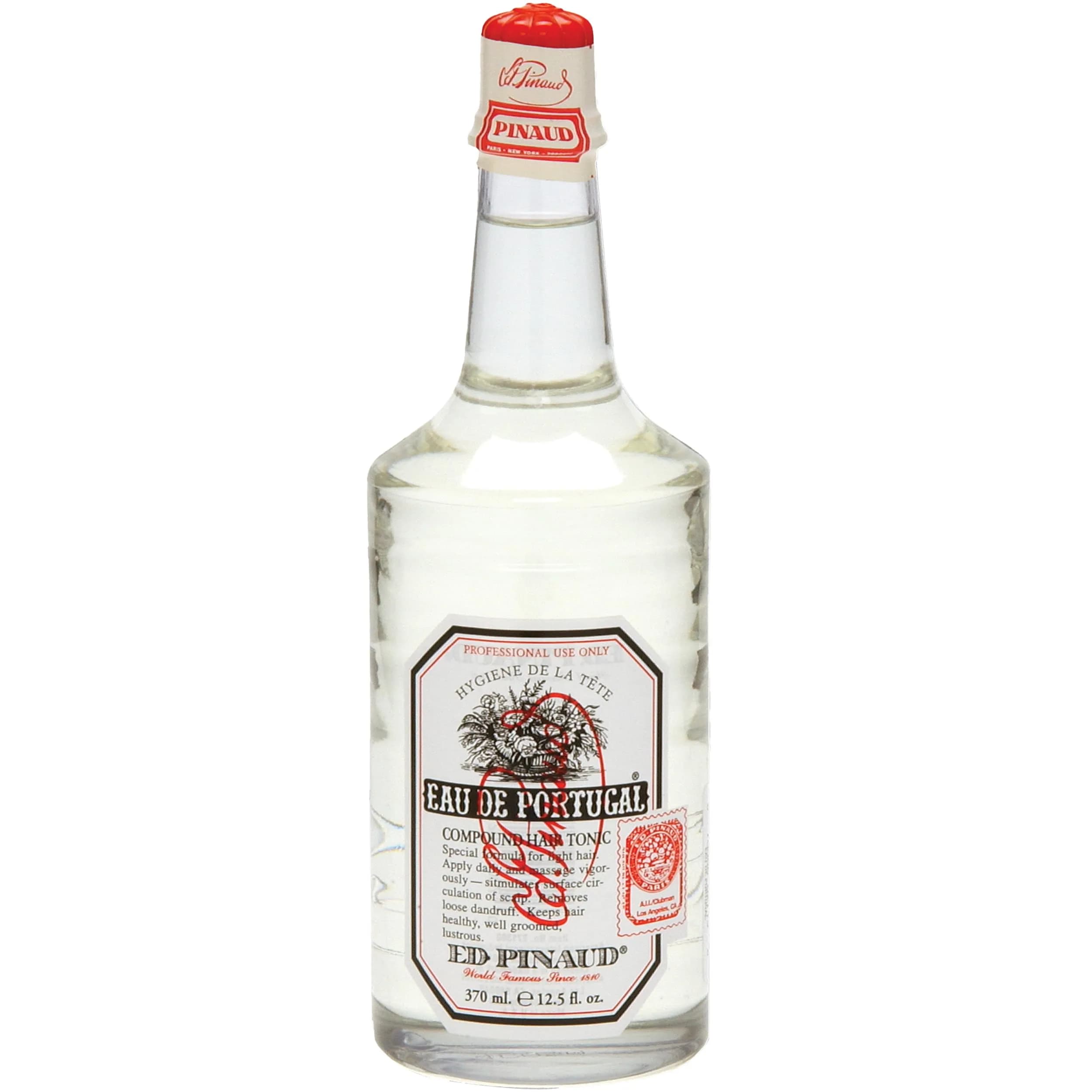 Clubman Eau de Portugal Hair Tonic for Men - 355ml (12.5 Fl Oz) | Stimulates Scalp, Controls Frizz, Promotes Shine