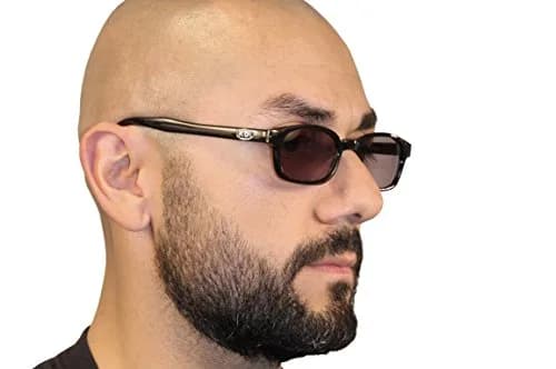 Pacific Coast Original KD's Biker Sunglasses Black Frame/Turquoise Lens | Wrap-Around UV Protection thumbnail 5