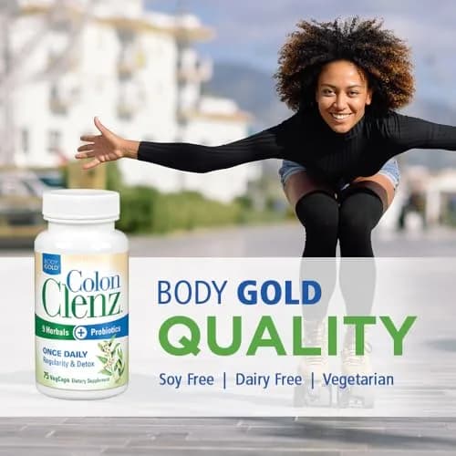 Body Gold Colon Clenz & Detox Overnight Formula, 75 Capsules | Supports Digestive Health & Regularity thumbnail 5