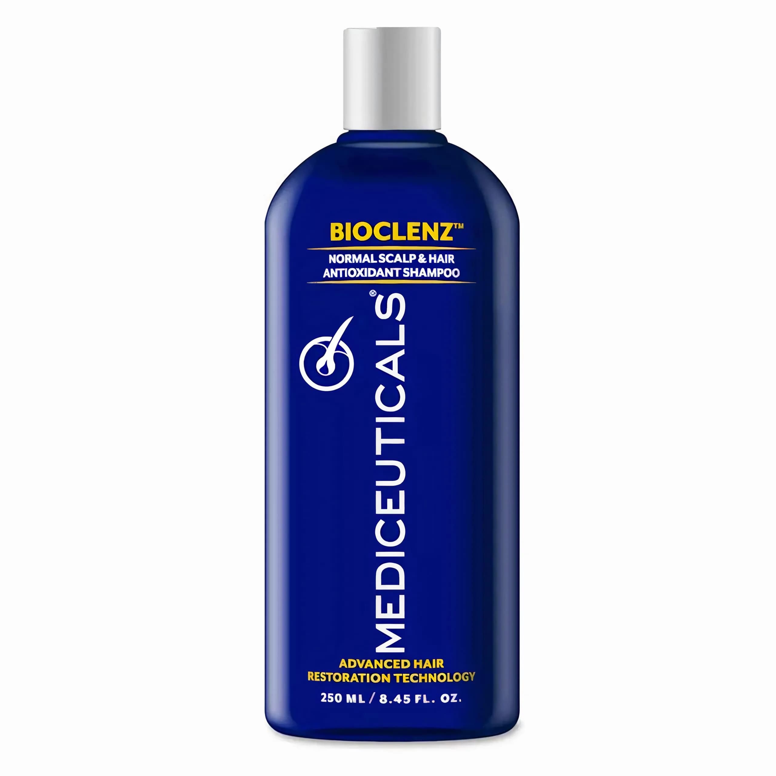Mediceuticals Bioclenz Shampoo 250ml (8.45 Fl Oz) | Anti-Hair Loss Formula for Men & Women — Clear