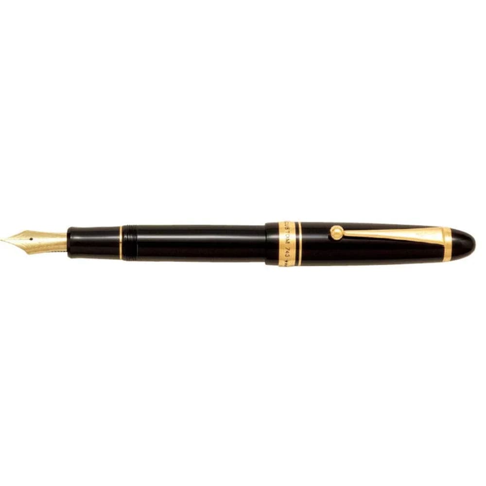 Pilot Custom 743 Fountain Pen 14K #15 Large Nib | Elegant Writing Instrument for Professionals — Black