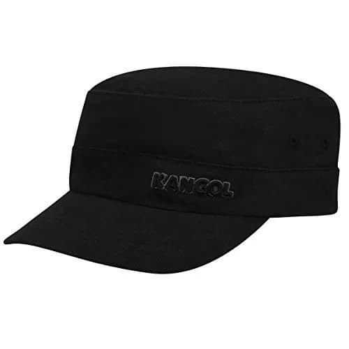 Kangol Cotton Twill Army Cap Black Large/X-Large | Military Style Hat for Men & Women thumbnail 1