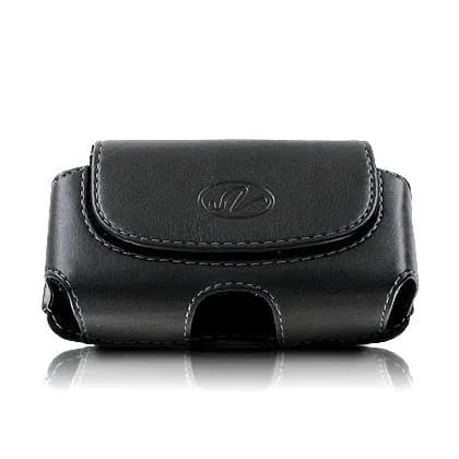 NEM Extra Small Universal Horizontal Leather Cell Phone Pouch with Belt Loop & Clip | Fits Phones up to 2.2 x 3.75 x 2.2 inches - main product image