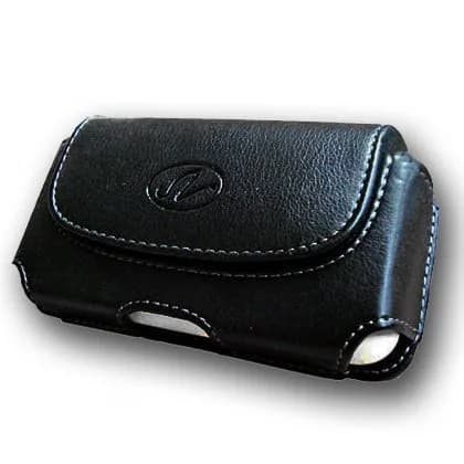 NEM Extra Small Universal Horizontal Leather Cell Phone Pouch with Belt Loop & Clip | Fits Phones up to 2.2 x 3.75 x 2.2 inches thumbnail 5