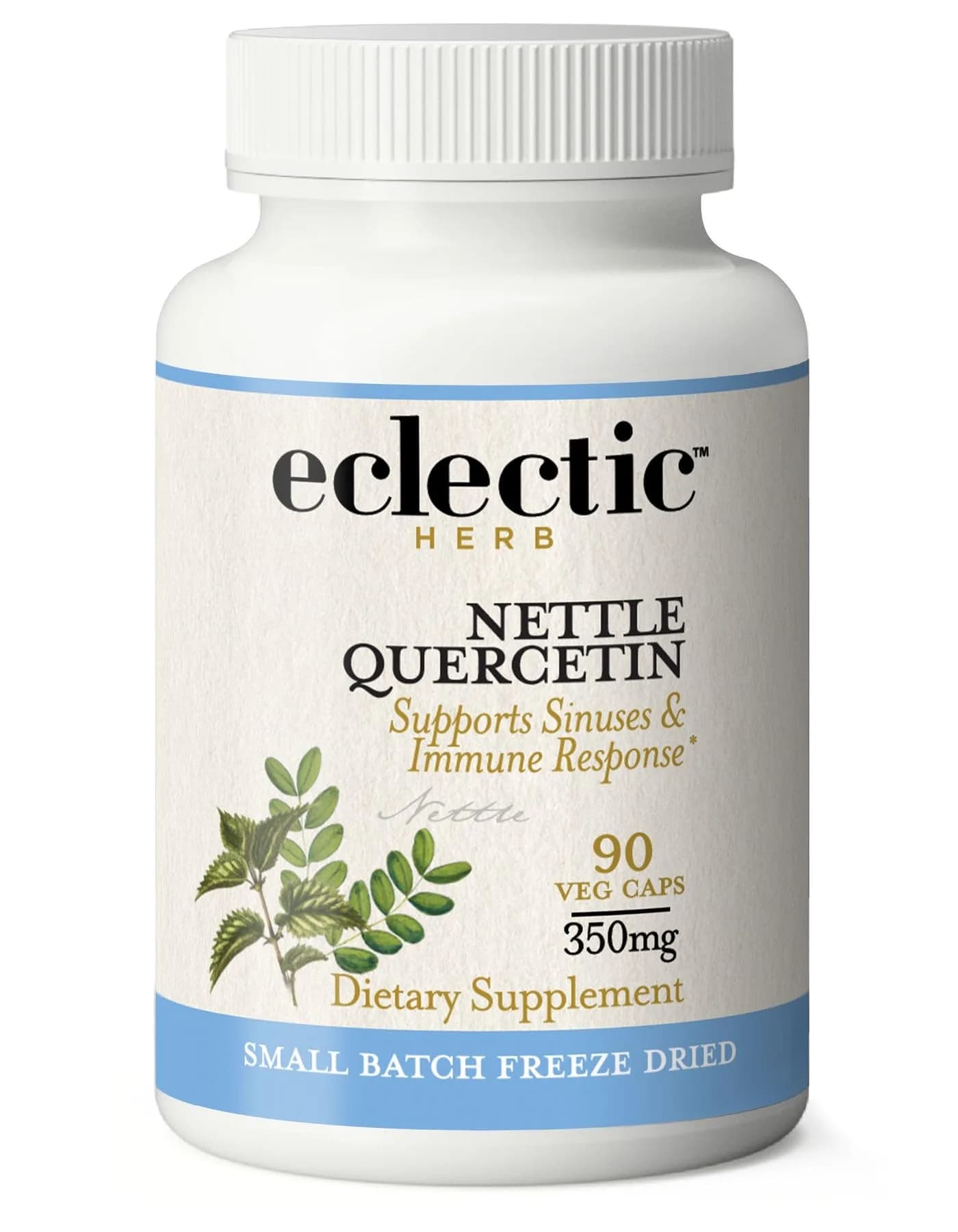 Eclectic Nettles Quercetin Herbal Supplement 90 Count | Supports Sinuses & Nasal Passages