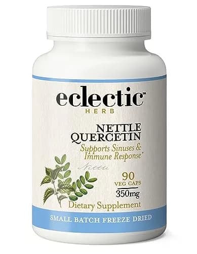 Eclectic Nettles Quercetin Herbal Supplement 90 Count | Supports Sinuses & Nasal Passages thumbnail 1