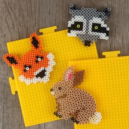 Perler Beads Yellow Square Pegboards 2pc | 5.7'' x 5.7'' Small for Creative Projects thumbnail 4