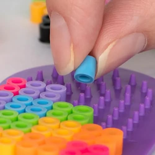 Perler Beads Yellow Square Pegboards 2pc | 5.7'' x 5.7'' Small for Creative Projects thumbnail 6