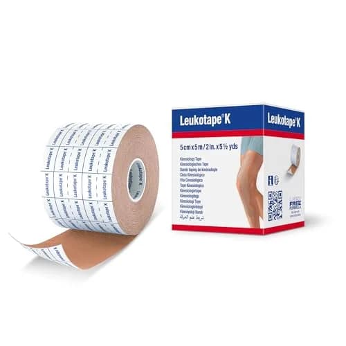 Leukotape K Kinesiology Tape 2 in x 5.5 yds | Water-Resistant, Skin-Friendly Support (70-120 chars) thumbnail 1