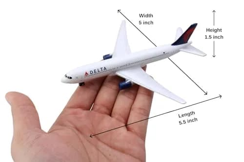Daron Delta Air Lines Die-Cast Model Airplane Toy | Authentic Aviation Collectible for Kids & Collectors thumbnail 7