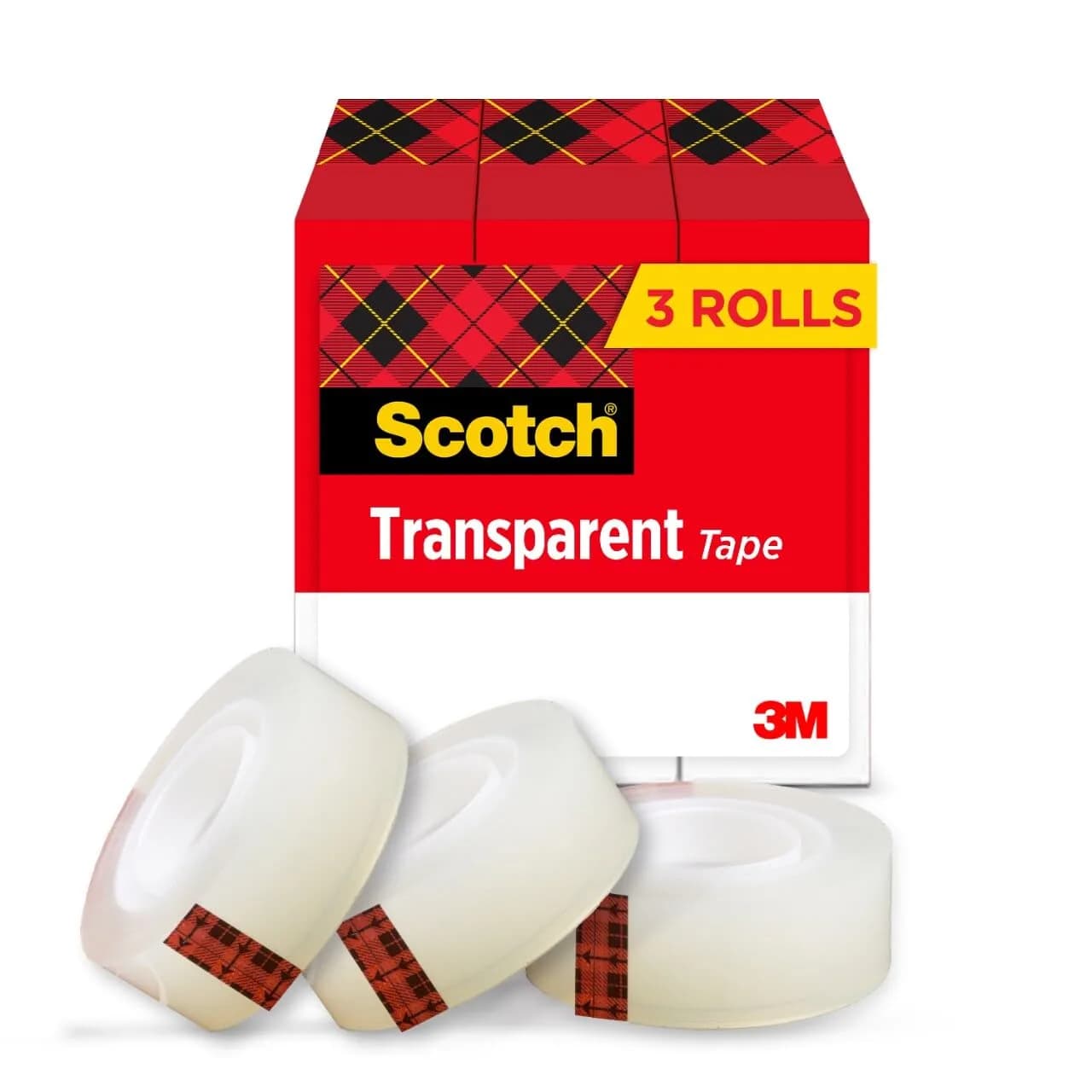 Scotch Transparent Tape 3/4 in x 1000 in Rolls | Classic Glossy-Finish, Instant Adhesion