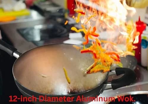 Bene Casa Wok 12-inch Aluminum Non-Stick Stir-Fry Pan | Stay Cool Double Handle Oven Safe thumbnail 8