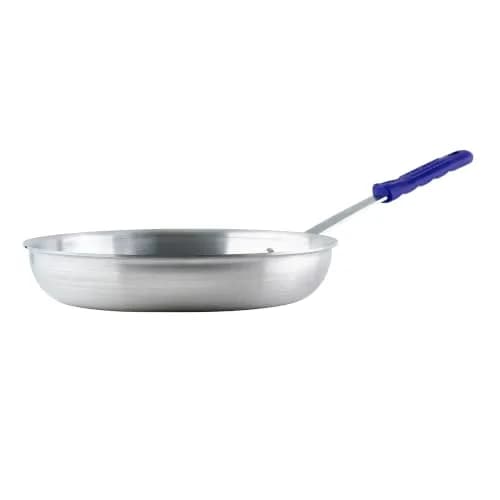 Winco 12" Aluminium Fry Pan with Cool Touch Handle | Natural Finish for Saute & Frying thumbnail 1