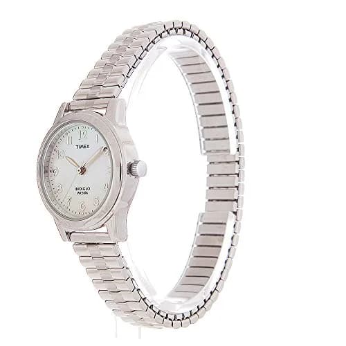 Timex Women's Essex Avenue Silver-Tone Stainless Steel Watch | Elegant 25mm Dial & Indiglo Light thumbnail 2
