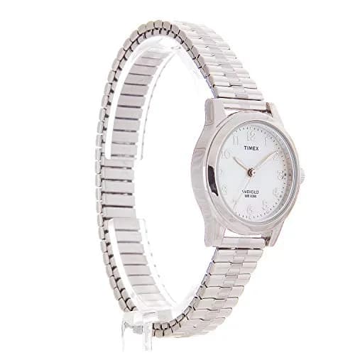 Timex Women's Essex Avenue Silver-Tone Stainless Steel Watch | Elegant 25mm Dial & Indiglo Light thumbnail 3