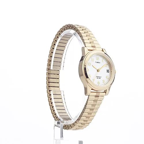 Timex Women's Essex Avenue Gold-Tone Stainless Steel Watch | 25mm Brass Case & Indiglo Light thumbnail 5