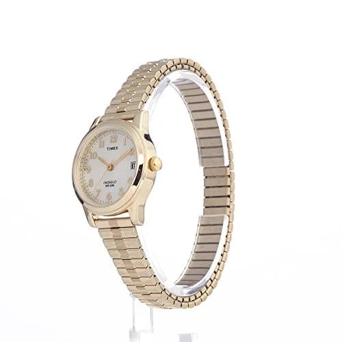Timex Women's Essex Avenue Gold-Tone Stainless Steel Watch | 25mm Brass Case & Indiglo Light thumbnail 2