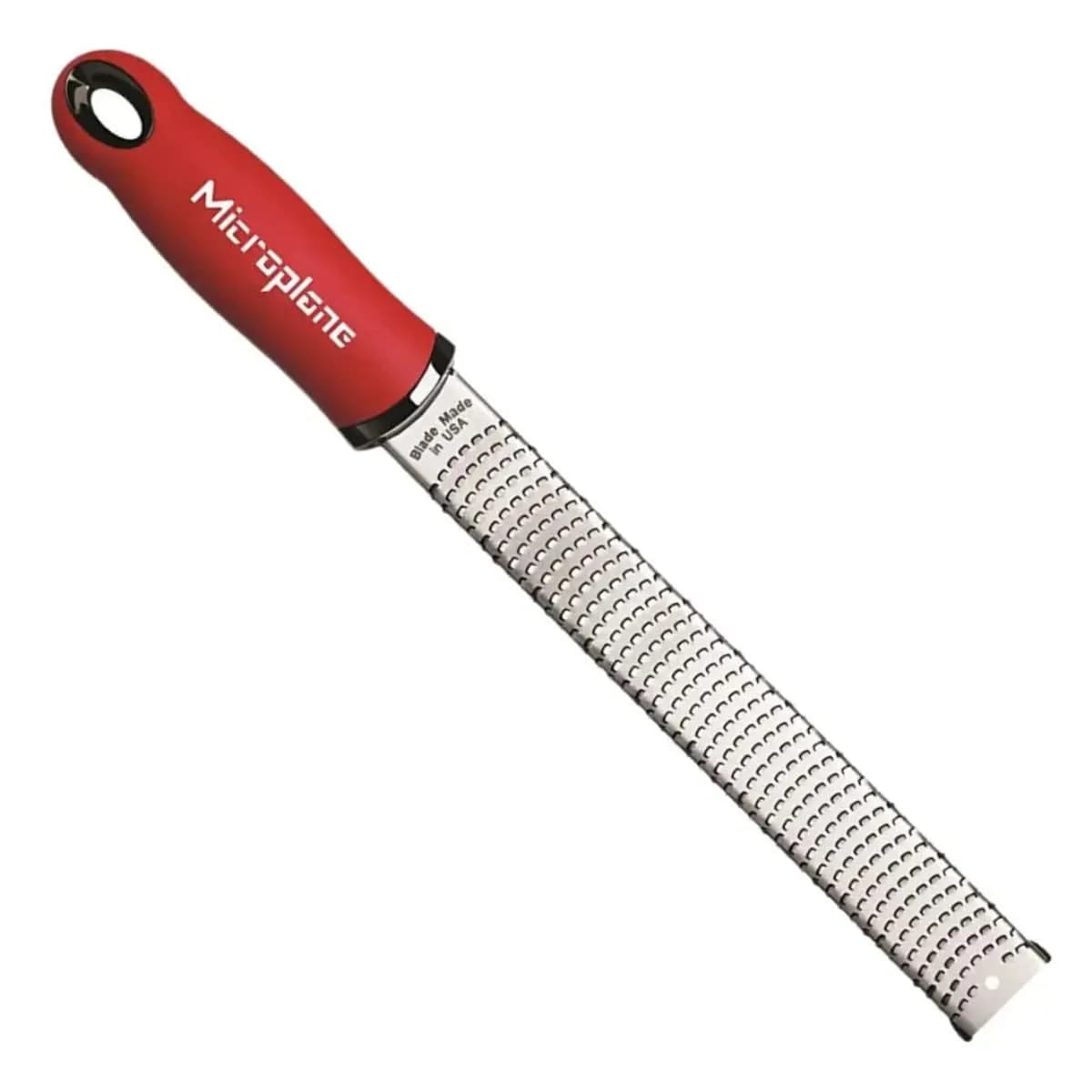 Microplane Classic Red Zester Grater 12 inch (30.5 cm) | Ultra-Sharp Stainless Steel Blades for Citrus Zesting & Cheese Grating - main product image