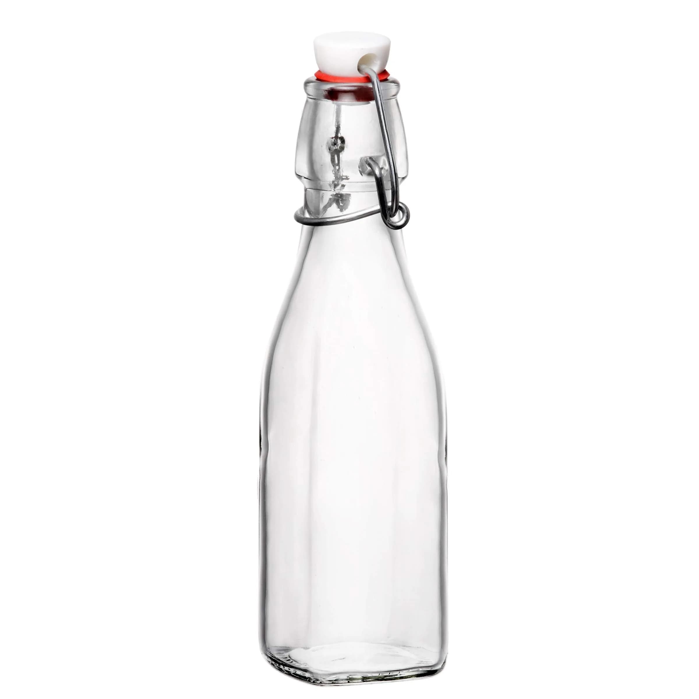 Bormioli Rocco Swing Bottle 8.5 oz | Airtight Leak-Proof Glass Bottle for Kitchen & Drinks - main product image