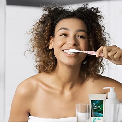 Desert Essence Tea Tree Oil & Neem Toothpaste 6pk | Natural Deep Clean & Fresh Breath (6.25 oz each) thumbnail 4