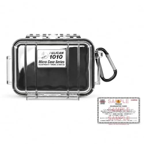 Pelican 1010 Micro Case Black/Clear 13.3cm (5.24" L x 3.23" W x 2.05" H) | IP67 Water Resistant, Crushproof, Dustproof thumbnail 1