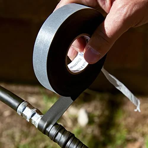 3M Temflex Rubber Splicing Tape 2155, 3.8 cm x 6.7 m (1-1/2 in x 22 ft) Black | Insulates Up to 600V thumbnail 5