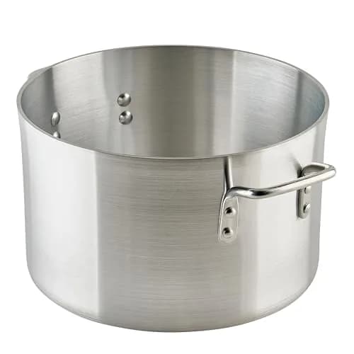 Winco 14 qt Aluminum Sauce Pot | Commercial-Grade Heavy Duty Kitchen Essential thumbnail 1