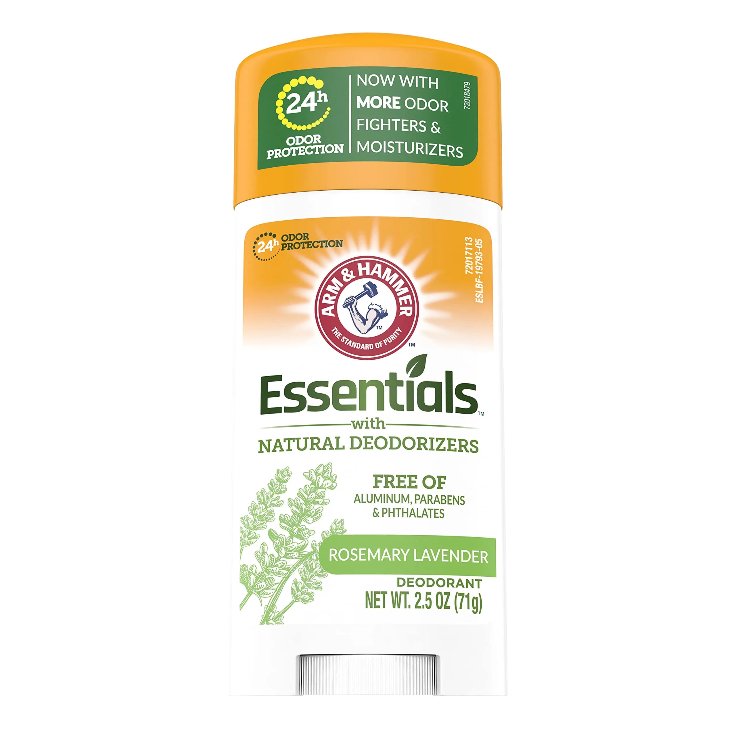 ARM & HAMMER Essentials Natural Deodorant Fresh 2.5 oz (Pack of 10) | Aluminum-Free Odor Protection — 2.5 oz